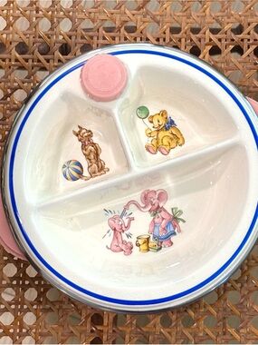 1940s Vintage Bartsch "Little Bo Peep" nursery rhyme warming dish MINT